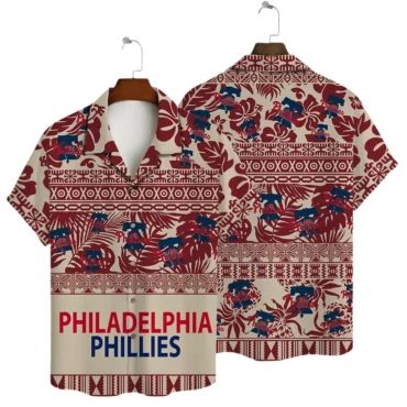 Philadelphia Phillies Tropical Floral Hawaiian Shirt Unisex T-shirt, Sweatshirt, Hoodie, Long Sleeve Tee - T-Shirt, Sweatshirt, Hoodie