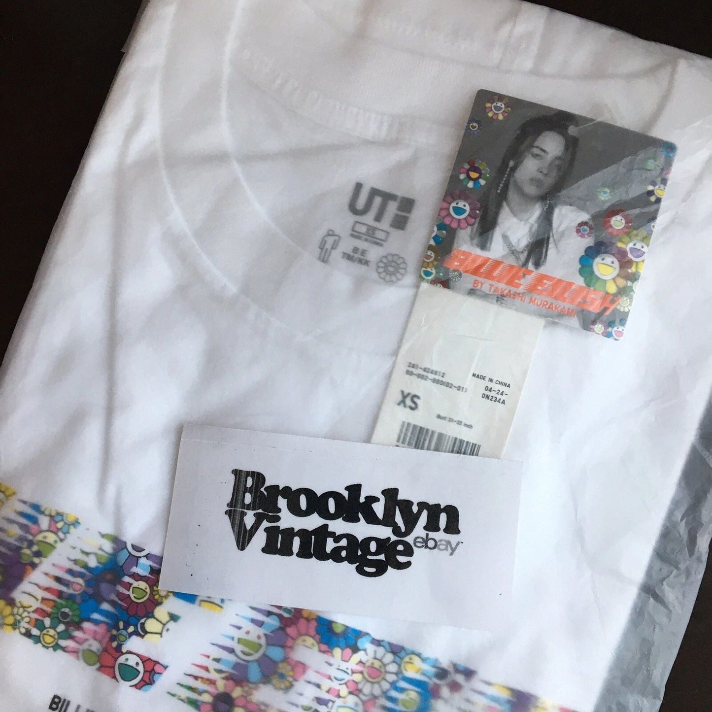 Uniqlo Takashi Murakami  Billie Eilish White Tee NEW 2020 Women's XS Extra Small Unisex T-shirt, Sweatshirt, Hoodie, Long Sleeve Tee - T-Shirt, Sweatshirt, Hoodie