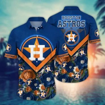Houston Astros Floral Elegance Hawaiian Shirt Unisex T-shirt, Sweatshirt, Hoodie, Long Sleeve Tee - T-Shirt, Sweatshirt, Hoodie