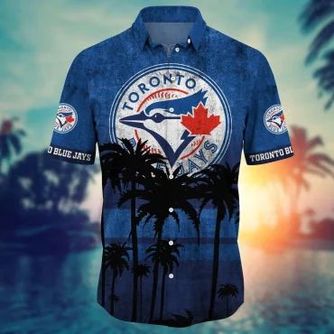 Toronto Blue Jays Sunset Vibes Hawaiian Shirt Unisex T-shirt, Sweatshirt, Hoodie, Long Sleeve Tee - T-Shirt, Sweatshirt, Hoodie