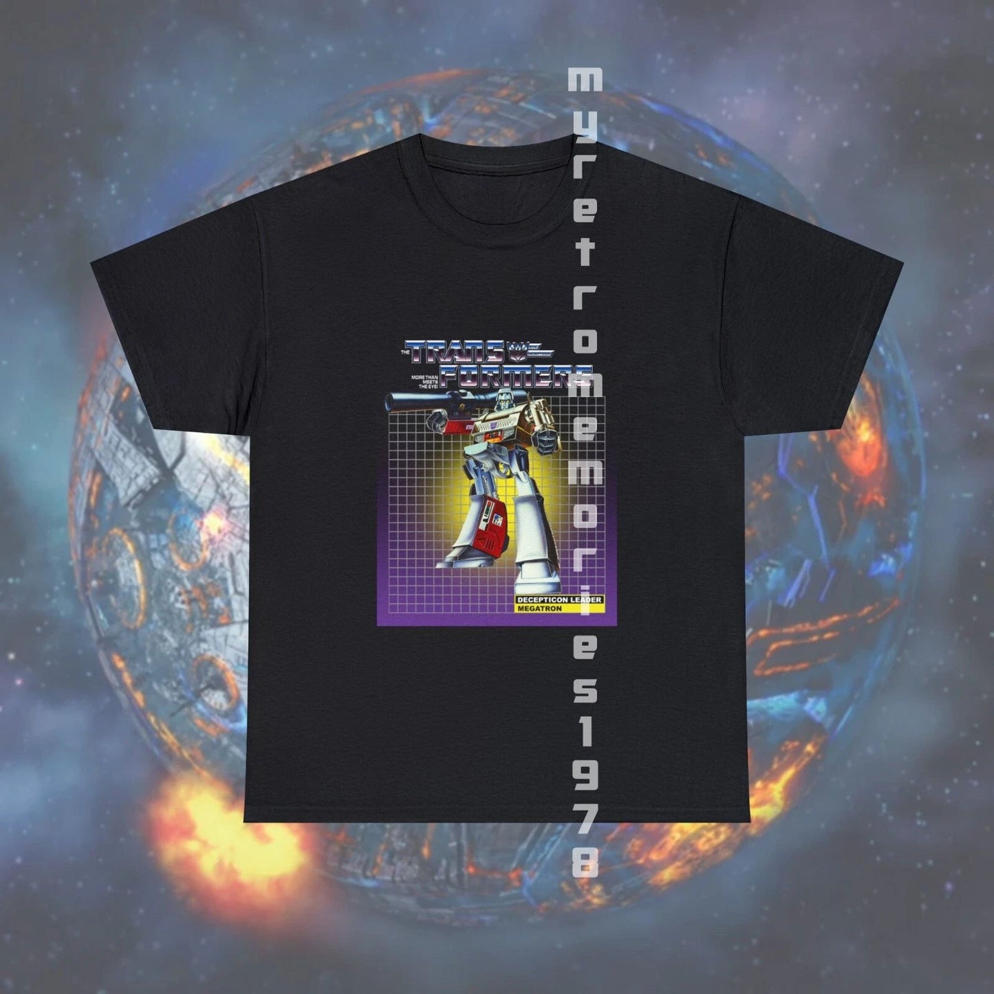 NEW Transformers Decepticon Megatron Box Art Design Black / Purple T-Shirt S-5XL Unisex T-shirt, Sweatshirt, Hoodie, Long Sleeve Tee - T-Shirt, Sweatshirt, Hoodie