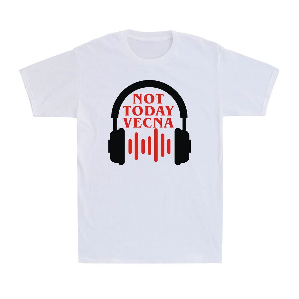 Not Today Vecna Funny Music Lovers Harrington 4 Headset Vintage Men's T-Shirt Unisex T-shirt, Sweatshirt, Hoodie, Long Sleeve Tee - T-Shirt, Sweatshirt, Hoodie