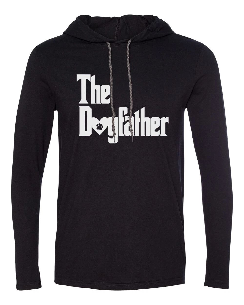 Mens Hooded The DogFather T Shirt Cute Dog Lover Gift Fathers Day Long Sleeve Unisex T-shirt, Sweatshirt, Hoodie, Long Sleeve Tee - T-Shirt, Sweatshirt, Hoodie