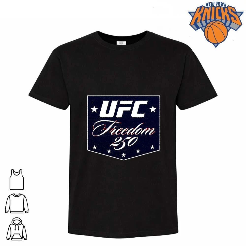 UFC Freedom 250 Commemorative Stars And Stripes Logo Graphic shirt Unisex T-shirt, Sweatshirt, Hoodie, Long Sleeve Tee - T-Shirt, Sweatshirt, Hoodie