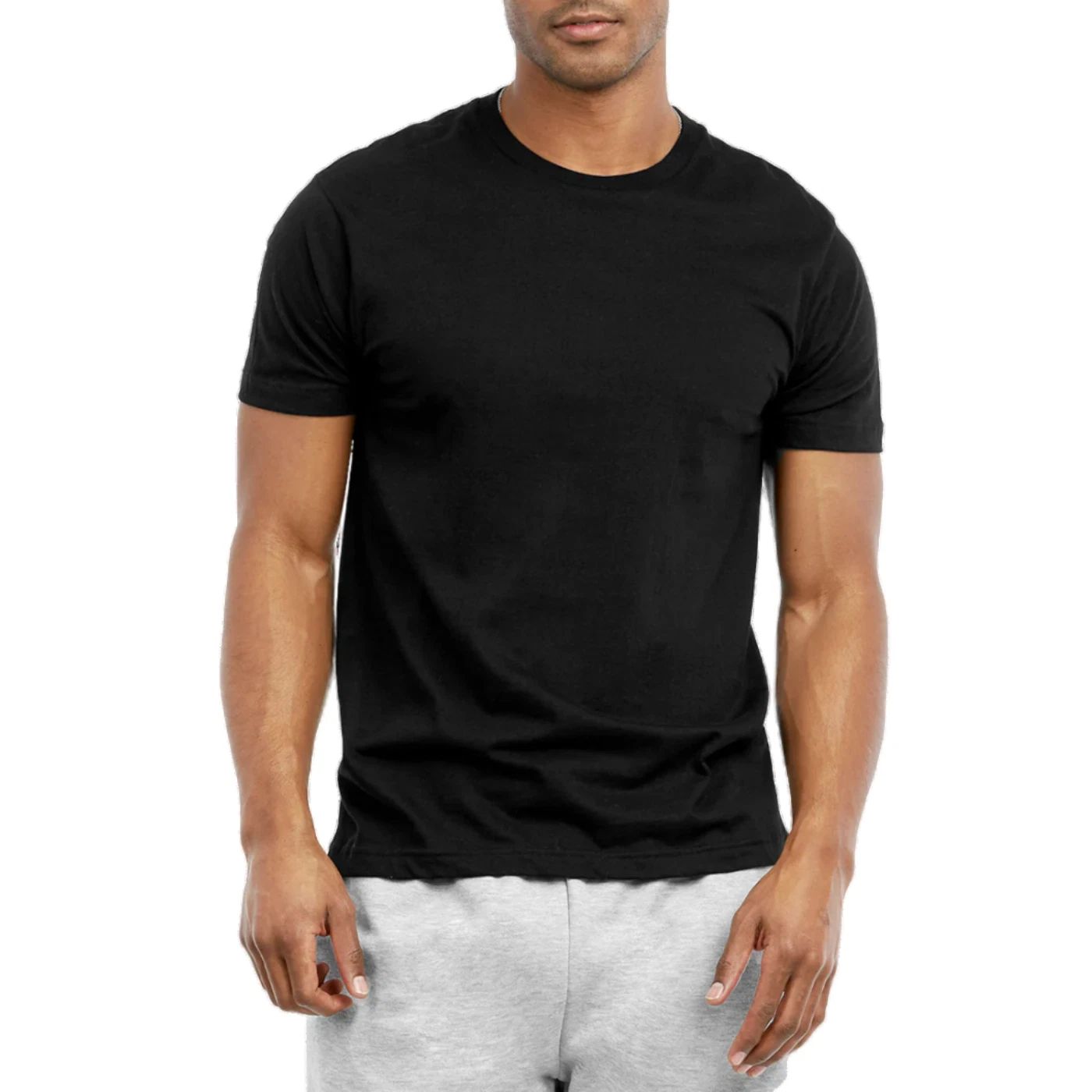 Men's T-shirts Cotton Crew Neck Short Sleeve Classic Fit Tee Solid Daily Wear Unisex T-shirt, Sweatshirt, Hoodie, Long Sleeve Tee - T-Shirt, Sweatshirt, Hoodie