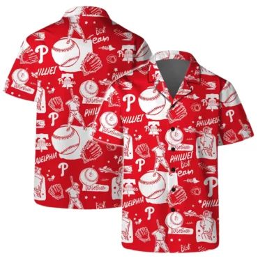 Philadelphia Phillies All-Star Doodle Hawaiian Shirt Unisex T-shirt, Sweatshirt, Hoodie, Long Sleeve Tee - T-Shirt, Sweatshirt, Hoodie