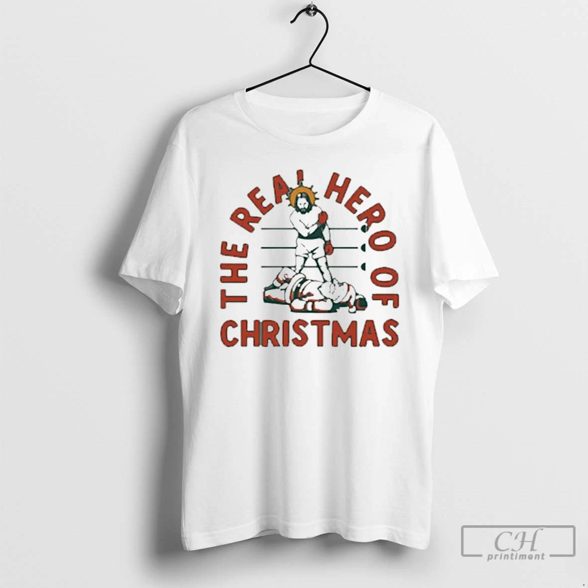 Premium The Real Hero Of Christmas Vintage T Shirts Unisex T-shirt, Sweatshirt, Hoodie, Long Sleeve Tee - T-Shirt, Sweatshirt, Hoodie