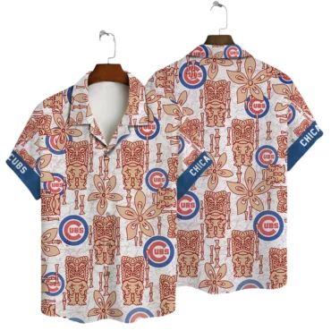 Chicago Cubs Retro Tiki Hawaiian Shirt Unisex T-shirt, Sweatshirt, Hoodie, Long Sleeve Tee - T-Shirt, Sweatshirt, Hoodie