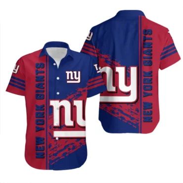New York Giants Bold Streak Hawaiian Shirt Unisex T-shirt, Sweatshirt, Hoodie, Long Sleeve Tee - T-Shirt, Sweatshirt, Hoodie