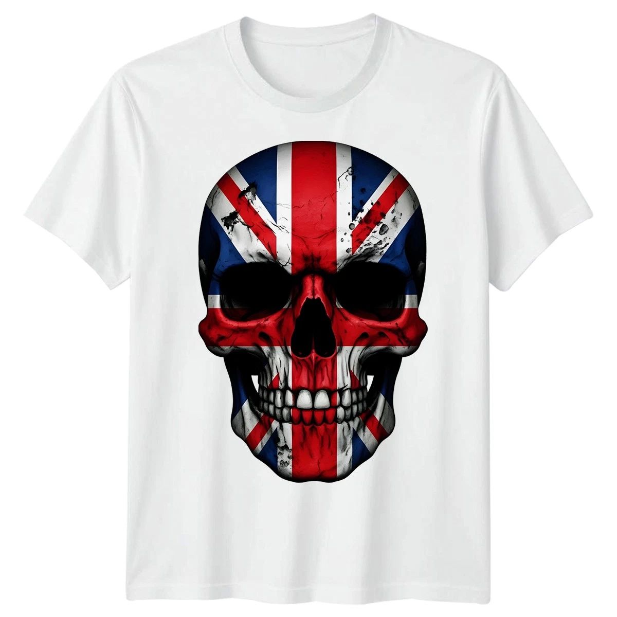 British Flag Skull England UK Union Jack London Football Cool Gift Tee T Shirt Unisex T-shirt, Sweatshirt, Hoodie, Long Sleeve Tee - T-Shirt, Sweatshirt, Hoodie