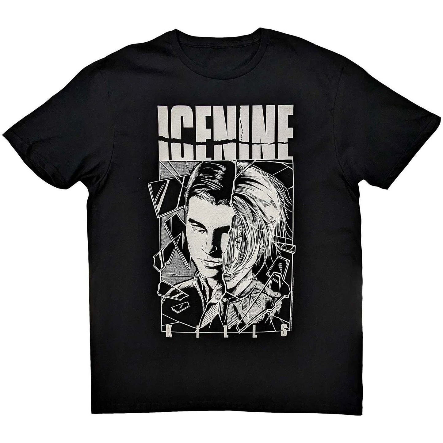 Men's Ice Nine Kills Shower Scene Split Face Slim Fit T-shirt XX-Large Black Unisex T-shirt, Sweatshirt, Hoodie, Long Sleeve Tee - T-Shirt, Sweatshirt, Hoodie
