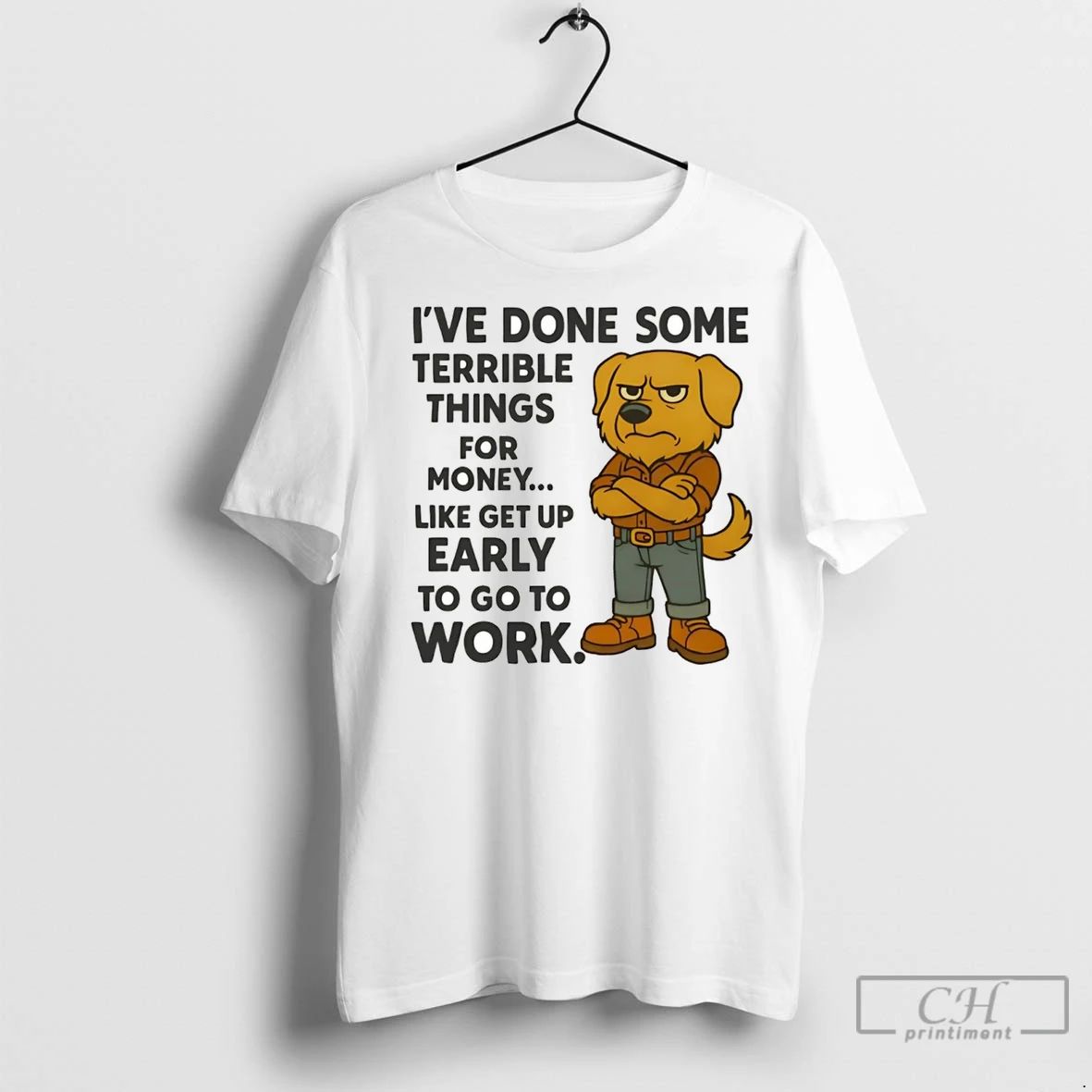 Premium Golden Retriever Ive Done Some Terrible Things For Money Early Work Unisex T-shirt, Sweatshirt, Hoodie, Long Sleeve Tee - T-Shirt, Sweatshirt, Hoodie