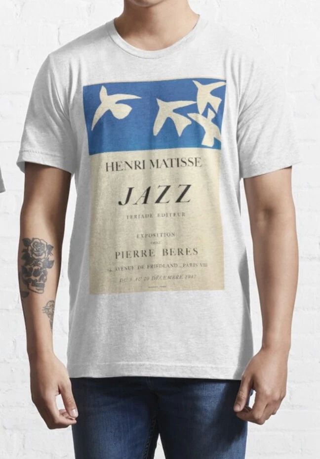 Matisse Exposition Poster T shirt  - Retro - %100 Premium Cotton Unisex T-shirt, Sweatshirt, Hoodie, Long Sleeve Tee - T-Shirt, Sweatshirt, Hoodie