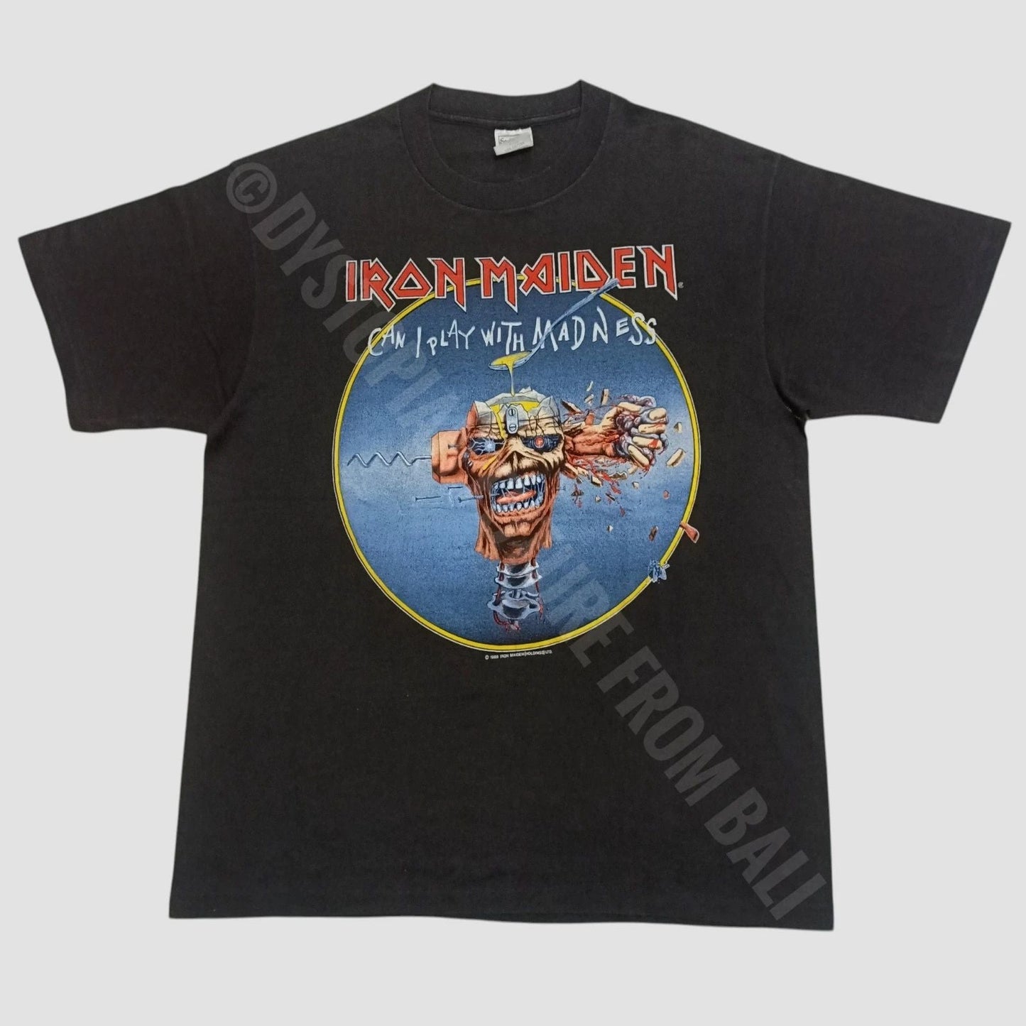 Vintage 1988 Iron Maiden - Can I Play With Madness/Seventh Son Of A Seventh Son Unisex T-shirt, Sweatshirt, Hoodie, Long Sleeve Tee - T-Shirt, Sweatshirt, Hoodie