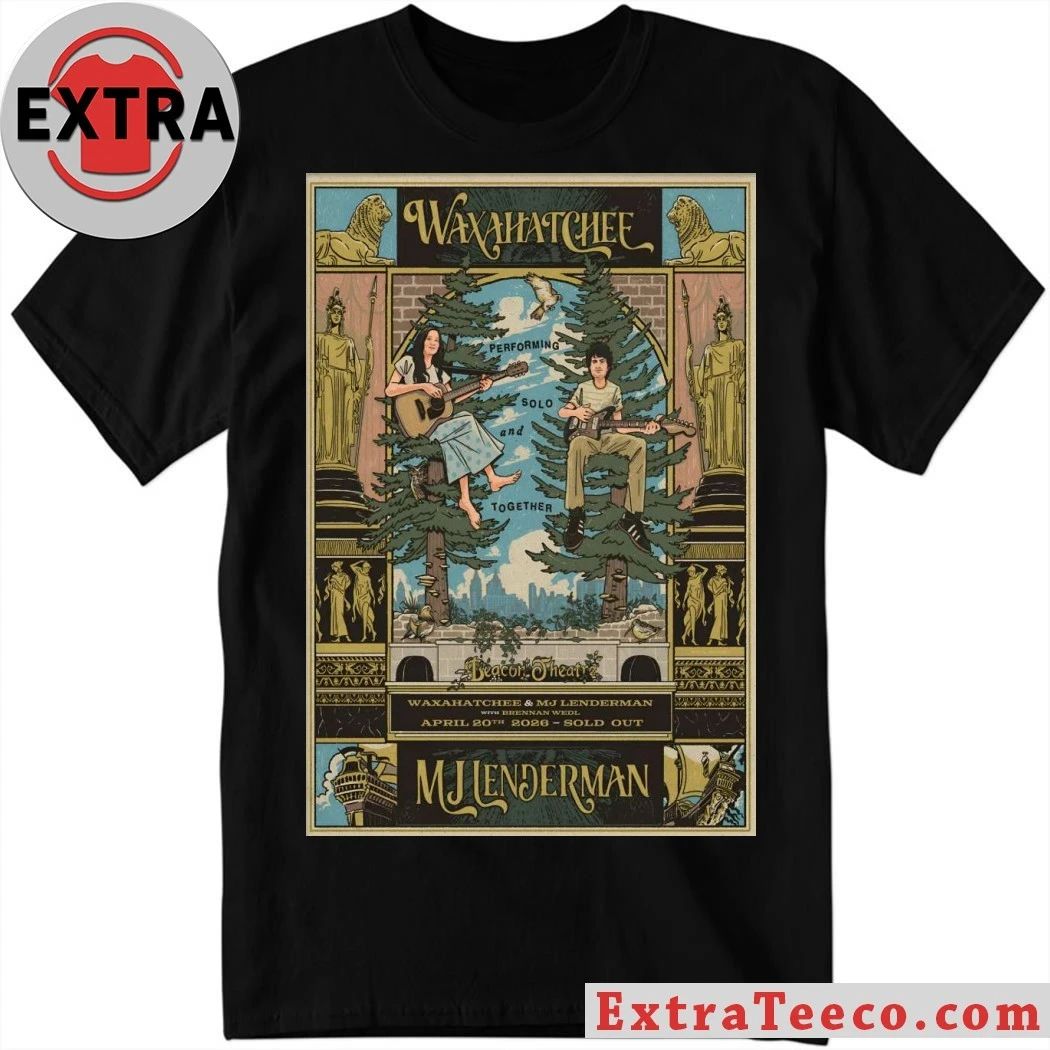 Waxahatchee And MJ Lenderman Apr 20 2026 New York NY Poster Shirt Unisex T-shirt, Sweatshirt, Hoodie, Long Sleeve Tee - T-Shirt, Sweatshirt, Hoodie