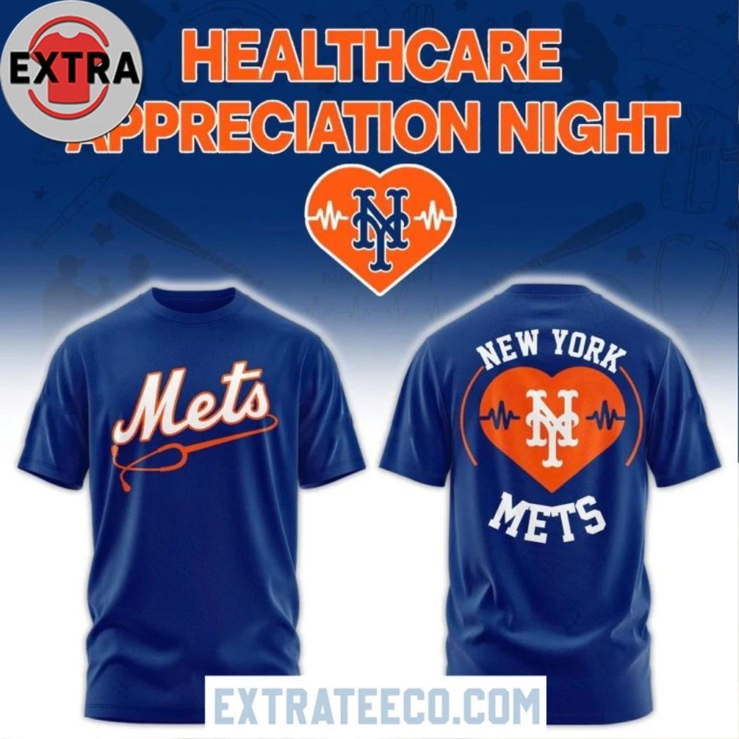 Vintage Style New York Mets Healthcare Appreciation Night 2026 Blue Hoodie Shirt Unisex T-shirt, Sweatshirt, Hoodie, Long Sleeve Tee - T-Shirt, Sweatshirt, Hoodie