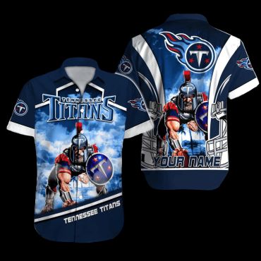 Personalized Tennessee Titans Sky Shield Hawaiian Shirt Unisex T-shirt, Sweatshirt, Hoodie, Long Sleeve Tee - T-Shirt, Sweatshirt, Hoodie