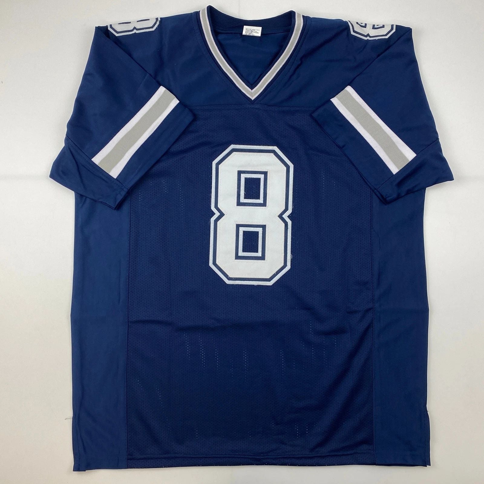 Troy Aikman Dallas Blue Reprint Laser Jersey Unisex T-shirt, Sweatshirt, Hoodie, Long Sleeve Tee - T-Shirt, Sweatshirt, Hoodie