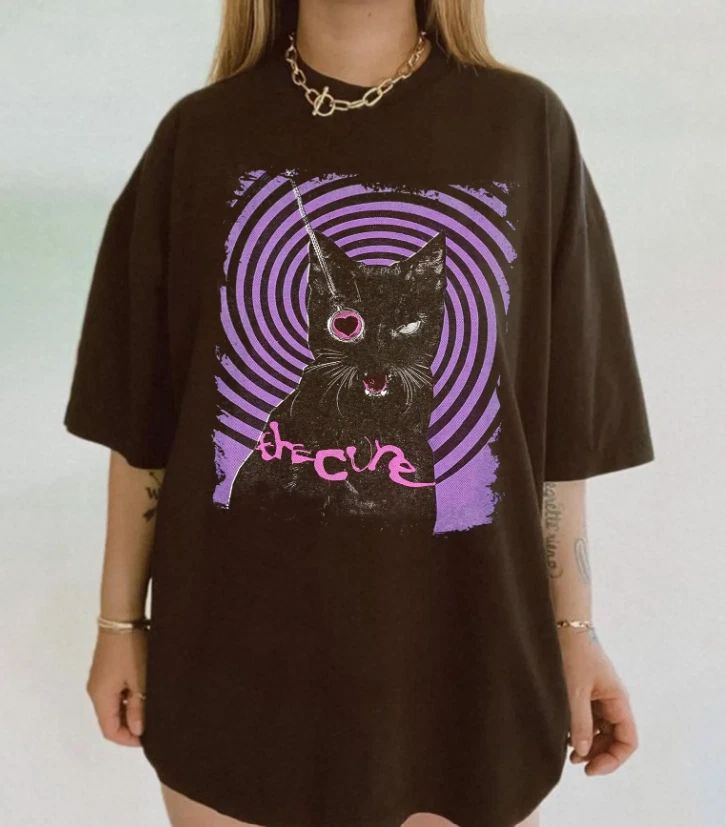The Cure Shirt, Vintage The Cure Music Rock Band T-Shirt, Unisex T-shirt, Sweatshirt, Hoodie, Long Sleeve Tee - T-Shirt, Sweatshirt, Hoodie