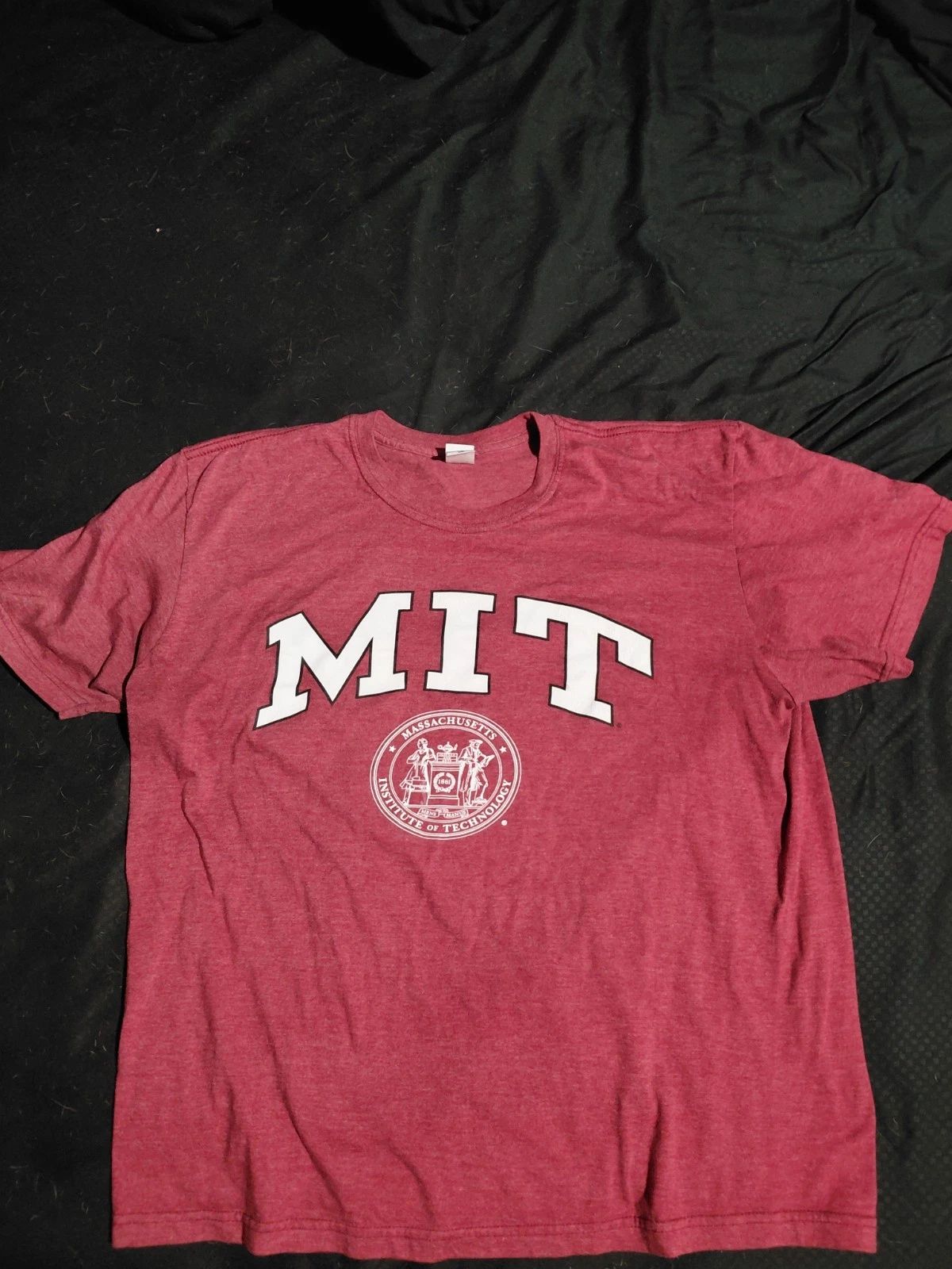 MIT T-Shirt Massachusetts Institute Of Technology Maroon Burgundy Unisex 2XL Unisex T-shirt, Sweatshirt, Hoodie, Long Sleeve Tee - T-Shirt, Sweatshirt, Hoodie