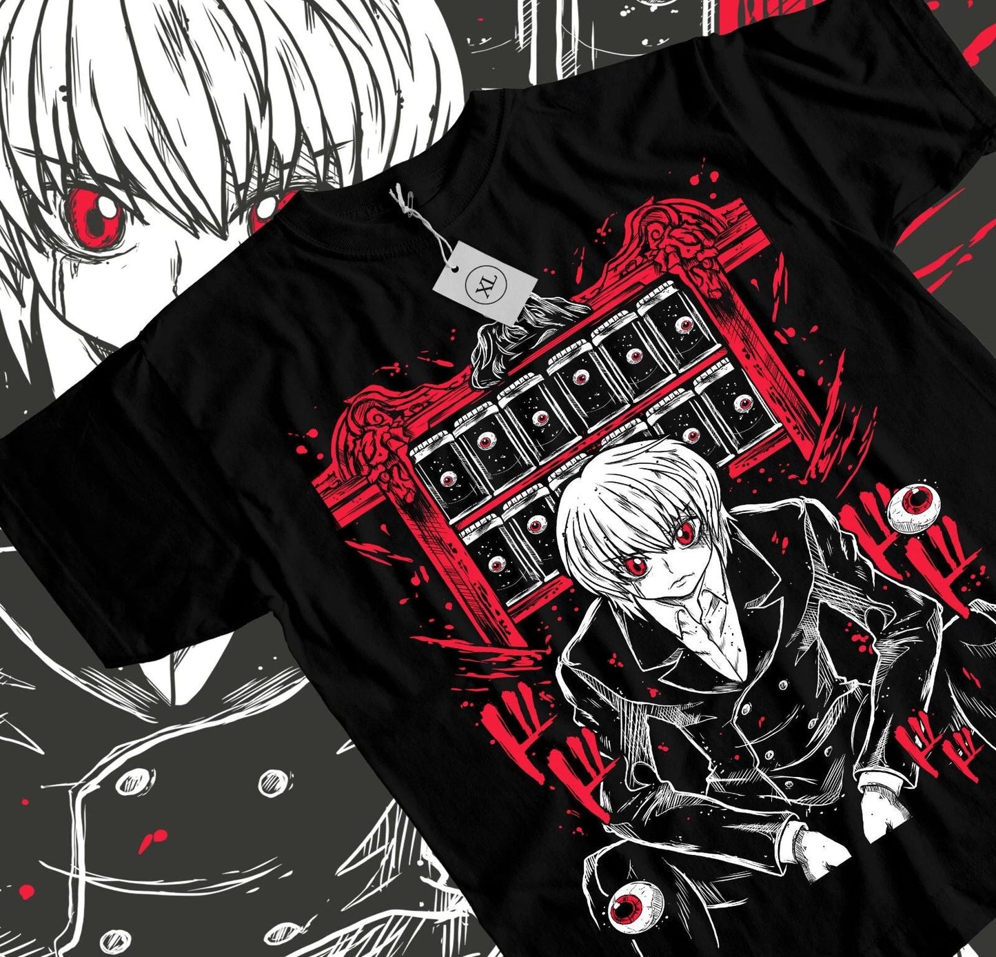 Kurapika Hunter X Hunter T-shirt Killua Zoldyck Hisoka Gon Graphic Tee All Size Unisex T-shirt, Sweatshirt, Hoodie, Long Sleeve Tee - T-Shirt, Sweatshirt, Hoodie