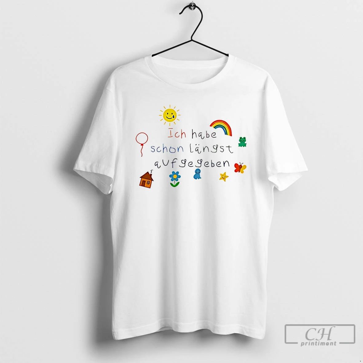 Premium Ich Habe Schon Langst Aufgegeben Icon T Shirts Unisex T-shirt, Sweatshirt, Hoodie, Long Sleeve Tee - T-Shirt, Sweatshirt, Hoodie