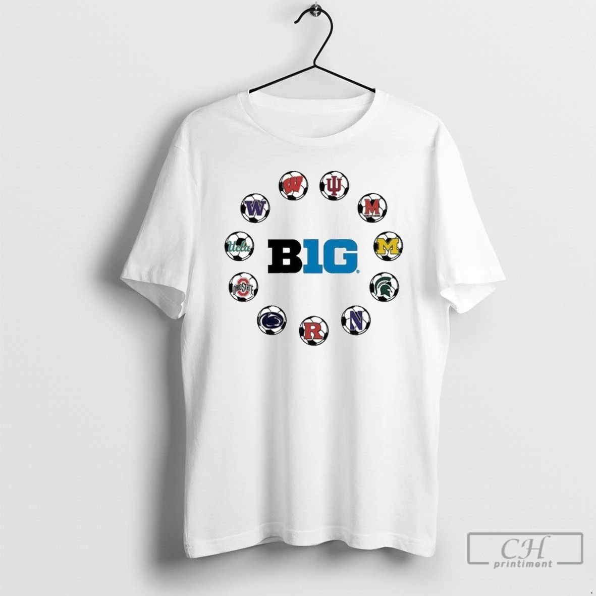 Premium 2025 Big Ten Mens Soccer All Teams Unisex T-shirt, Sweatshirt, Hoodie, Long Sleeve Tee - T-Shirt, Sweatshirt, Hoodie