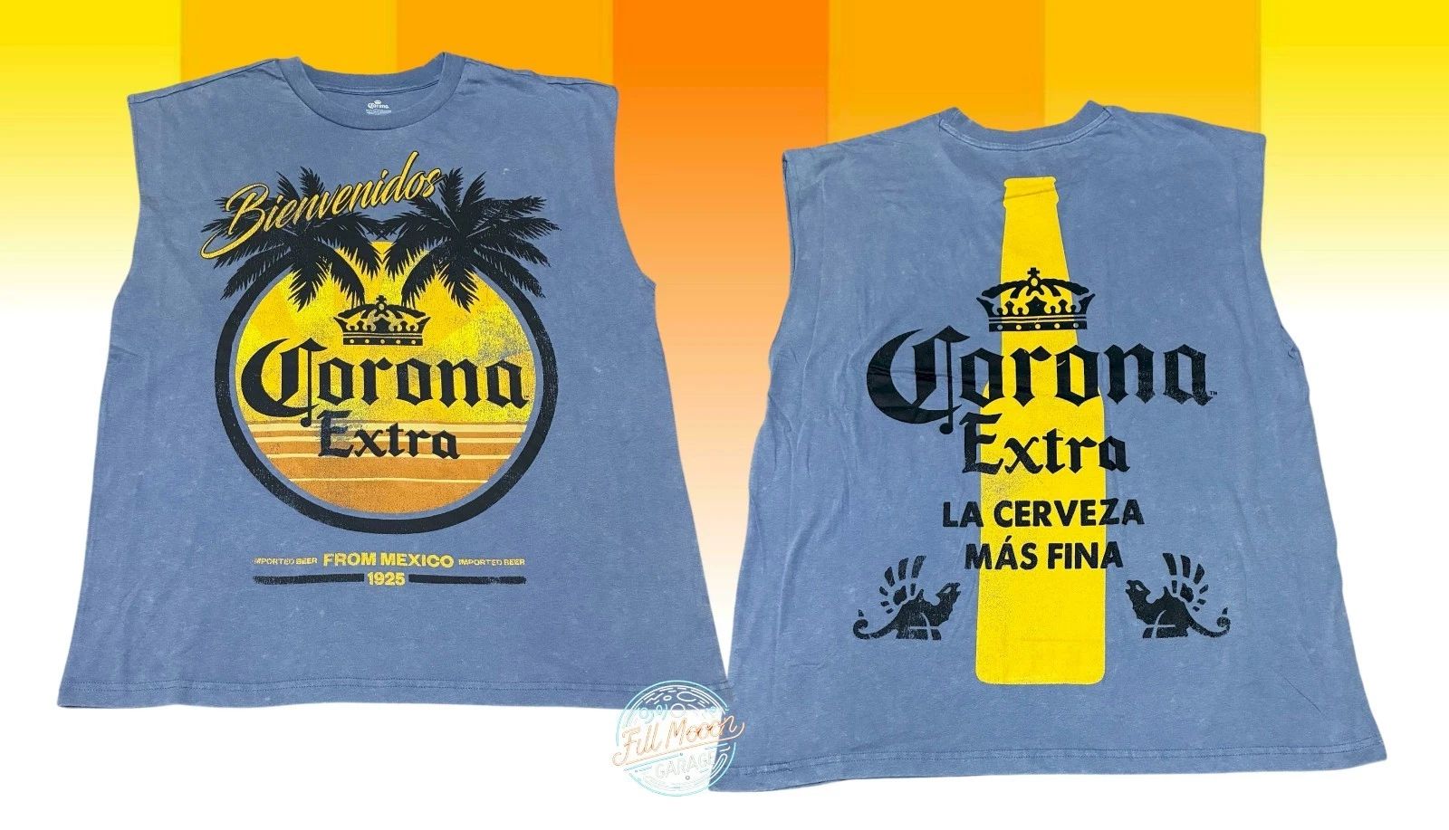 New Corona Extra Beer 2 Sided Palm Tree Beach Classic Logo Men's Muscle T-Shirt Unisex T-shirt, Sweatshirt, Hoodie, Long Sleeve Tee - T-Shirt, Sweatshirt, Hoodie