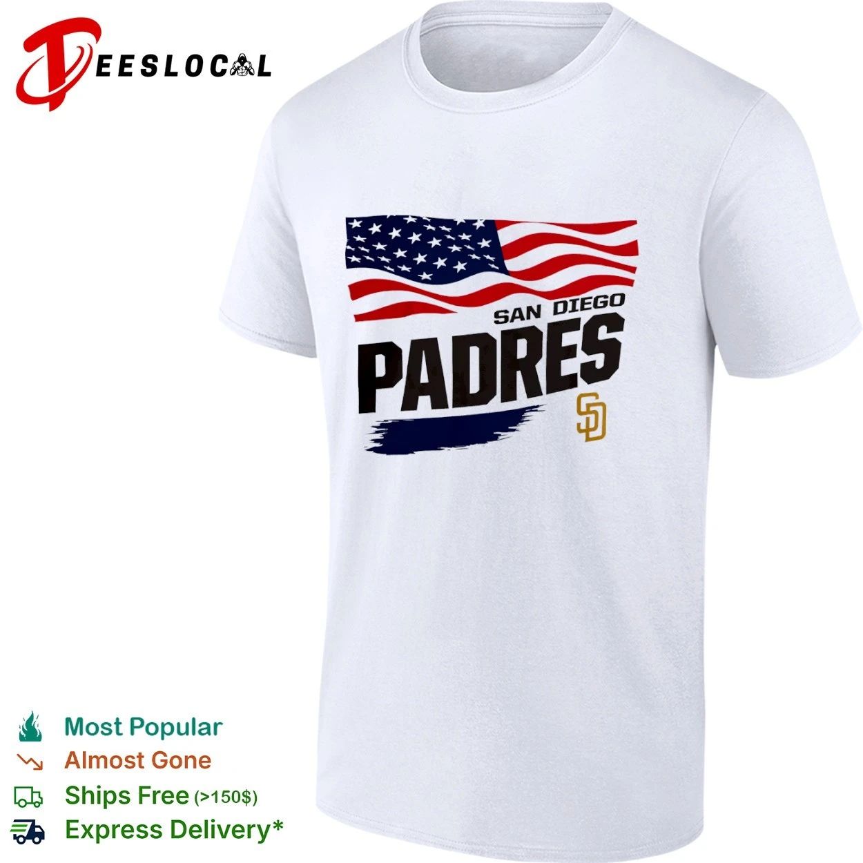 San Diego Padres American Flag Starter T-shirt Unisex T-shirt, Sweatshirt, Hoodie, Long Sleeve Tee - T-Shirt, Sweatshirt, Hoodie