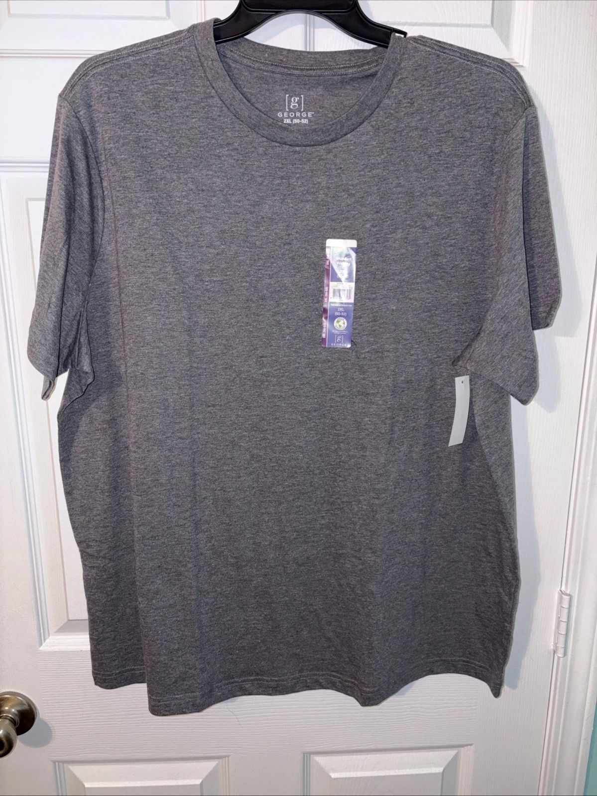 George Men 2XL 50-52 Crew Tee-Shirts Short Sleeves Moisture Wick  Gray (B6) Unisex T-shirt, Sweatshirt, Hoodie, Long Sleeve Tee - T-Shirt, Sweatshirt, Hoodie