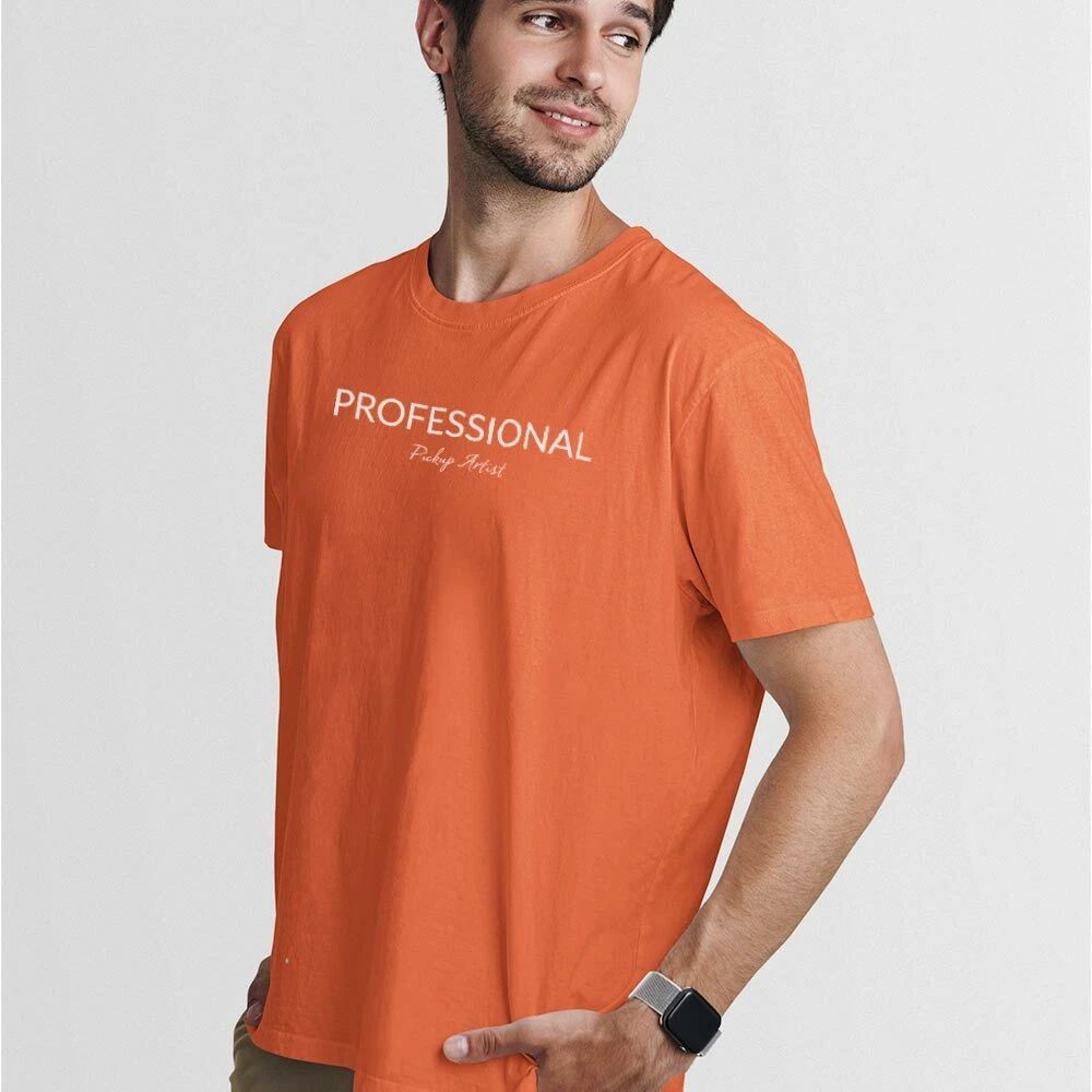 PROFESSIONAL-PICKUP ARTIST UnisexTshirt-Simple Minimal Printed One Liner Unisex T-shirt, Sweatshirt, Hoodie, Long Sleeve Tee - T-Shirt, Sweatshirt, Hoodie