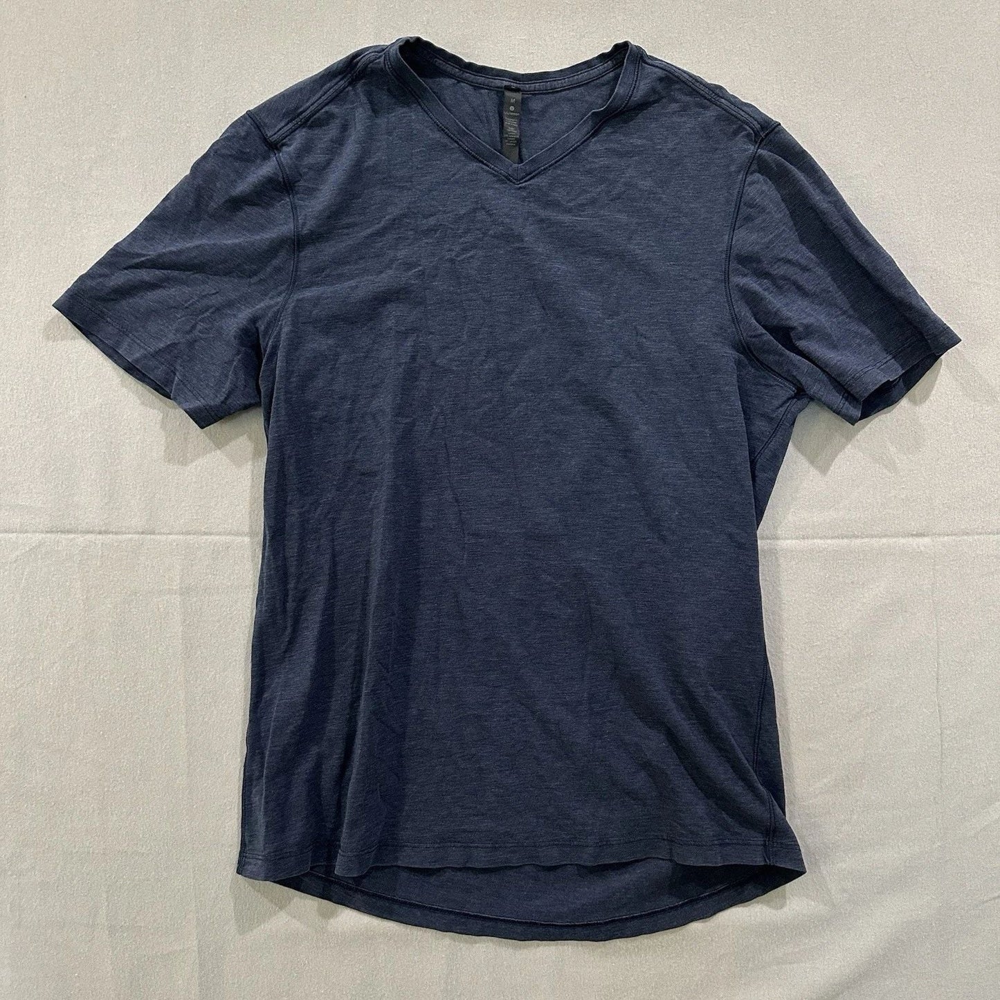 Lululemon Shirt Mens Large Navy Blue V Neck Pima Cotton Performance Athletic Unisex T-shirt, Sweatshirt, Hoodie, Long Sleeve Tee - T-Shirt, Sweatshirt, Hoodie