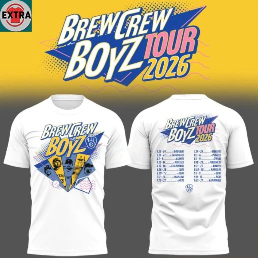 Milwaukee Brewers Brew Crew Boyz Tour 2026 Hoodie T-Shirt Unisex T-shirt, Sweatshirt, Hoodie, Long Sleeve Tee - T-Shirt, Sweatshirt, Hoodie