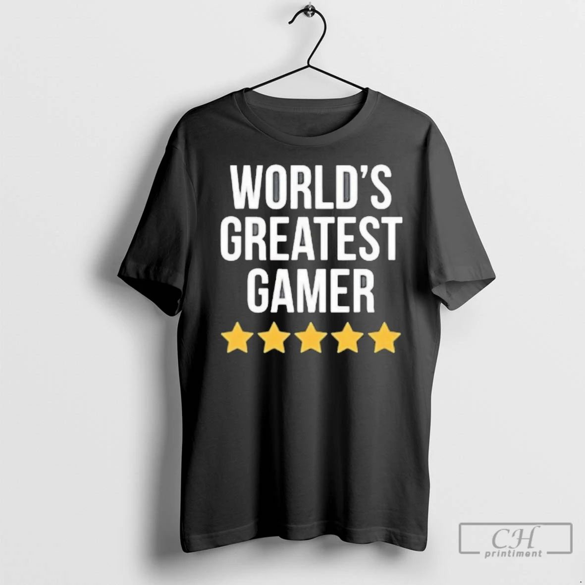 Premium Worlds Greatest Gamer Black Unisex T-shirt, Sweatshirt, Hoodie, Long Sleeve Tee - T-Shirt, Sweatshirt, Hoodie