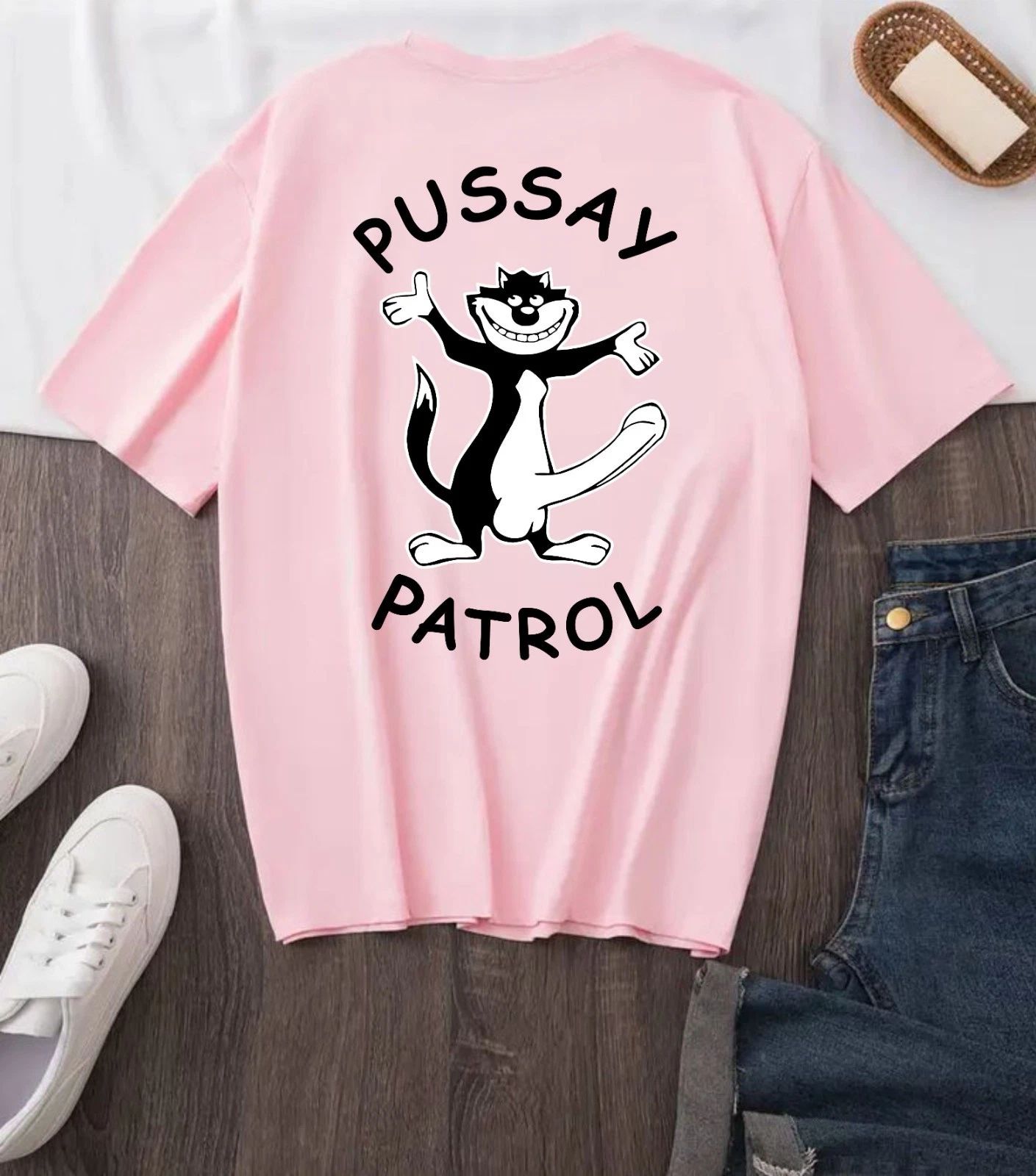 Pussay Patrol T-Shirt Funny Pussy Stag Do Party Holiday Pink Mens Gift Top Tee Unisex T-shirt, Sweatshirt, Hoodie, Long Sleeve Tee - T-Shirt, Sweatshirt, Hoodie