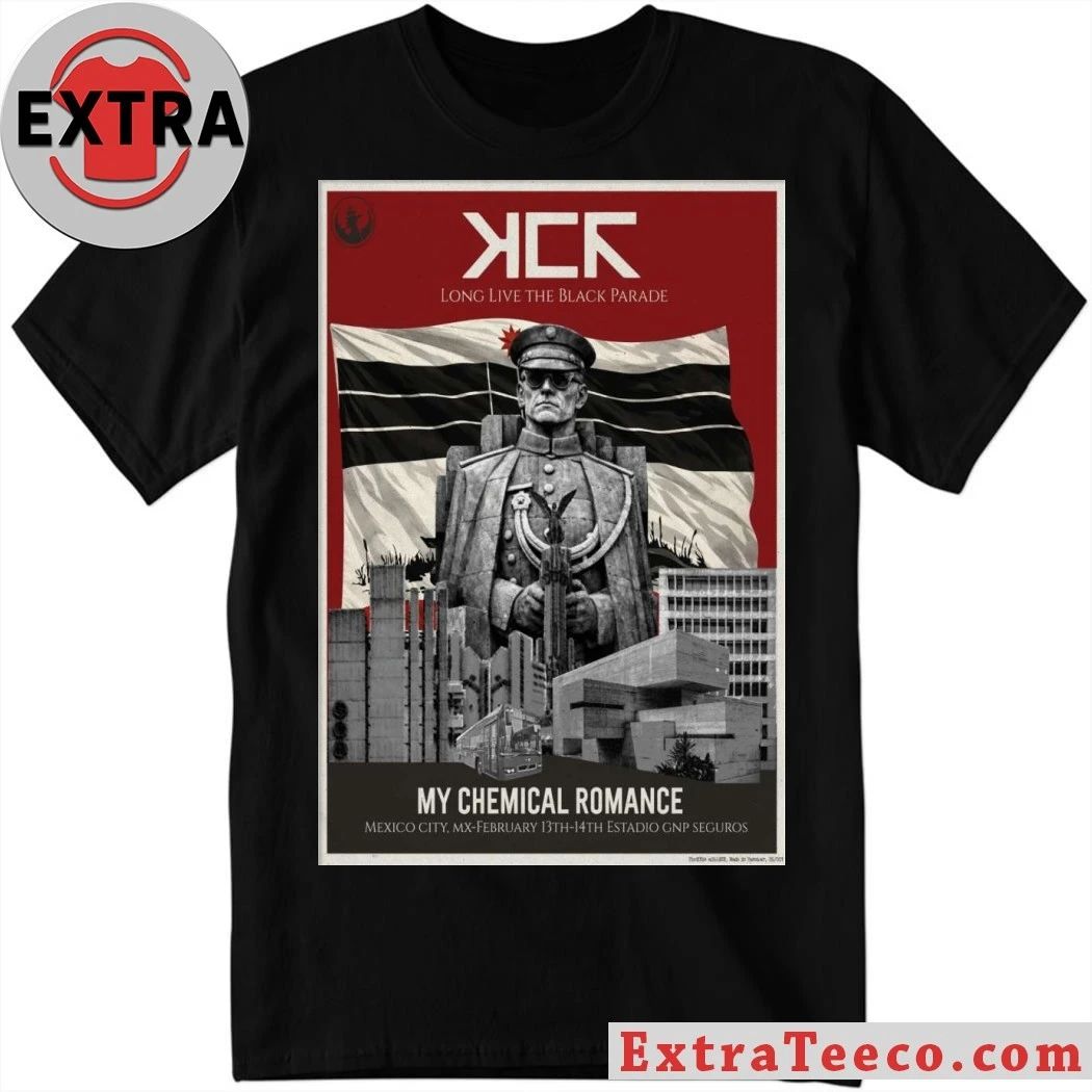 My Chemical Romance February 14 2026 Estadio GNP Seguros Mexico City, Mexico Poster T-Shirt - T-Shirt, Sweatshirt, Hoodie