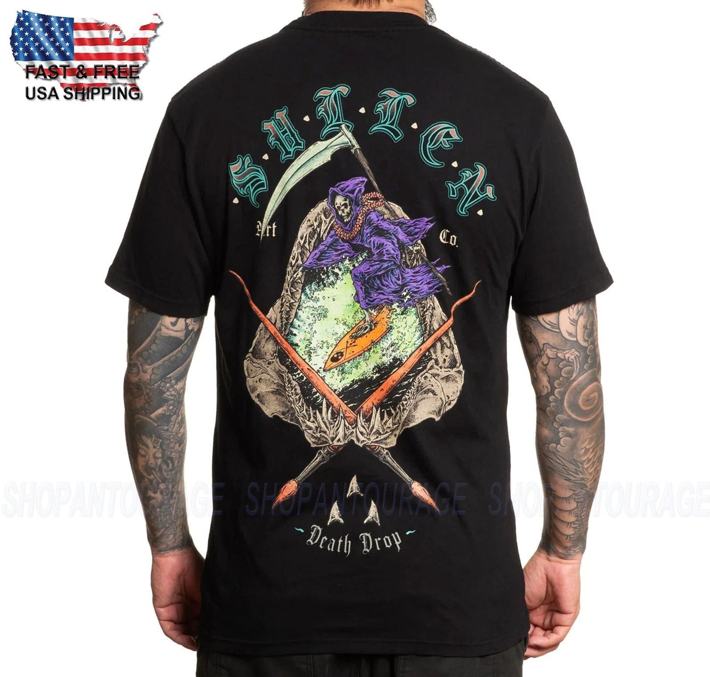 Sullen Art Collective Death Drop Premium SCM6788 T-Shirt For Men Unisex T-shirt, Sweatshirt, Hoodie, Long Sleeve Tee - T-Shirt, Sweatshirt, Hoodie
