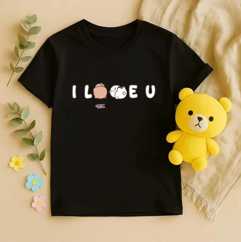 Bubu Dudu I Love You Shirt  Cute Bear T-Shirt Unisex T-shirt, Sweatshirt, Hoodie, Long Sleeve Tee - T-Shirt, Sweatshirt, Hoodie