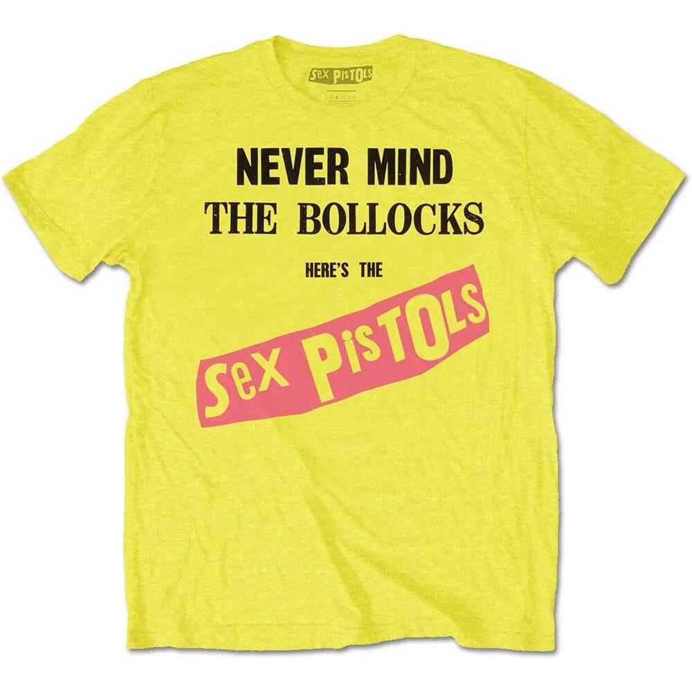 Sex Pistols T-Shirt Never Mind Punk Rock Band Official Yellow New Unisex T-shirt, Sweatshirt, Hoodie, Long Sleeve Tee - T-Shirt, Sweatshirt, Hoodie