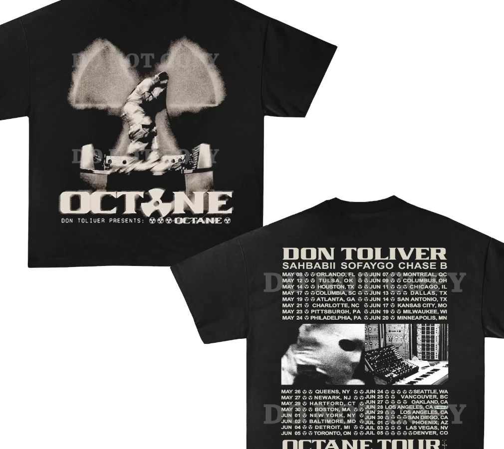 Don Toliver Octane Tour Graphic Tee Unisex T-shirt, Sweatshirt, Hoodie, Long Sleeve Tee - T-Shirt, Sweatshirt, Hoodie