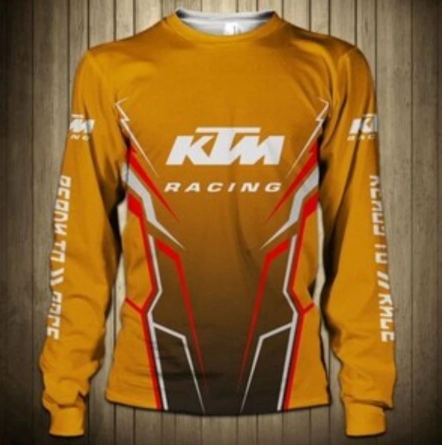 Long sleeve Shirt 3D Motobike Size S-5XL Printed 3D KTM Orange Trend New Unisex T-shirt, Sweatshirt, Hoodie, Long Sleeve Tee - T-Shirt, Sweatshirt, Hoodie
