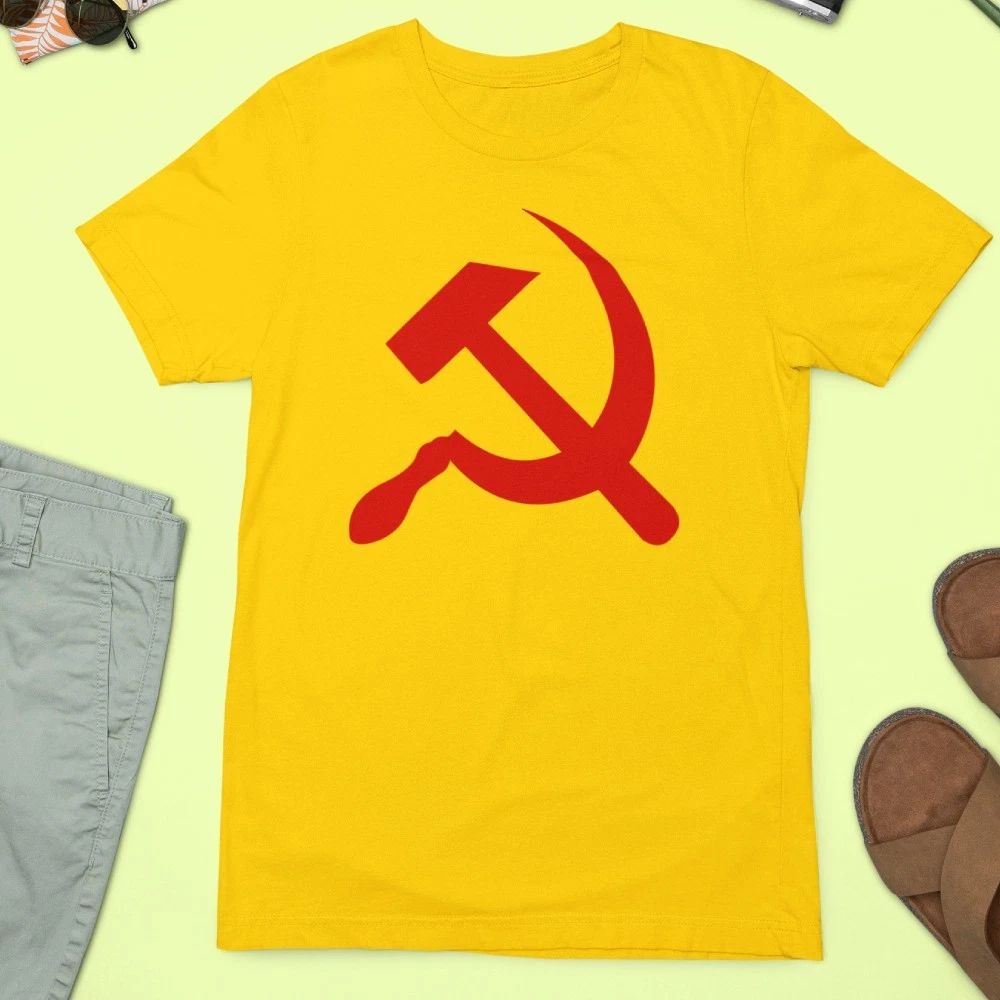 Retro Hammer and Sickle Soviet Union USSR Russian Symbol T-Shirt Vintage Style Unisex T-shirt, Sweatshirt, Hoodie, Long Sleeve Tee - T-Shirt, Sweatshirt, Hoodie