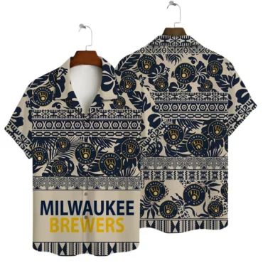 Milwaukee Brewers Tribal Spirit Hawaiian Shirt Unisex T-shirt, Sweatshirt, Hoodie, Long Sleeve Tee - T-Shirt, Sweatshirt, Hoodie