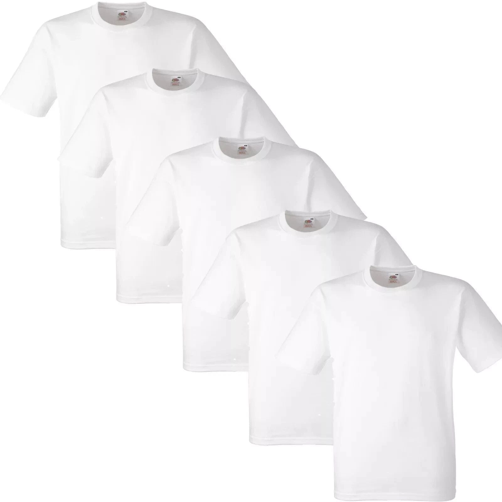 1 5 10 20 PACK MENS FRUIT OF THE LOOM WHITE COTTON T-SHIRT TSHIRT TEE S -5XL LOT Unisex T-shirt, Sweatshirt, Hoodie, Long Sleeve Tee - T-Shirt, Sweatshirt, Hoodie