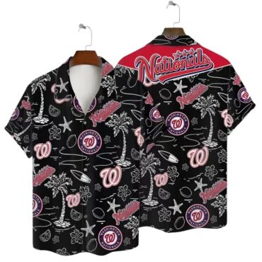 Washington Nationals Island Paradise Hawaiian Shirt Unisex T-shirt, Sweatshirt, Hoodie, Long Sleeve Tee - T-Shirt, Sweatshirt, Hoodie