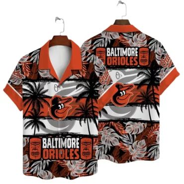 Baltimore Orioles Palm Sunset Hawaiian Shirt Unisex T-shirt, Sweatshirt, Hoodie, Long Sleeve Tee - T-Shirt, Sweatshirt, Hoodie