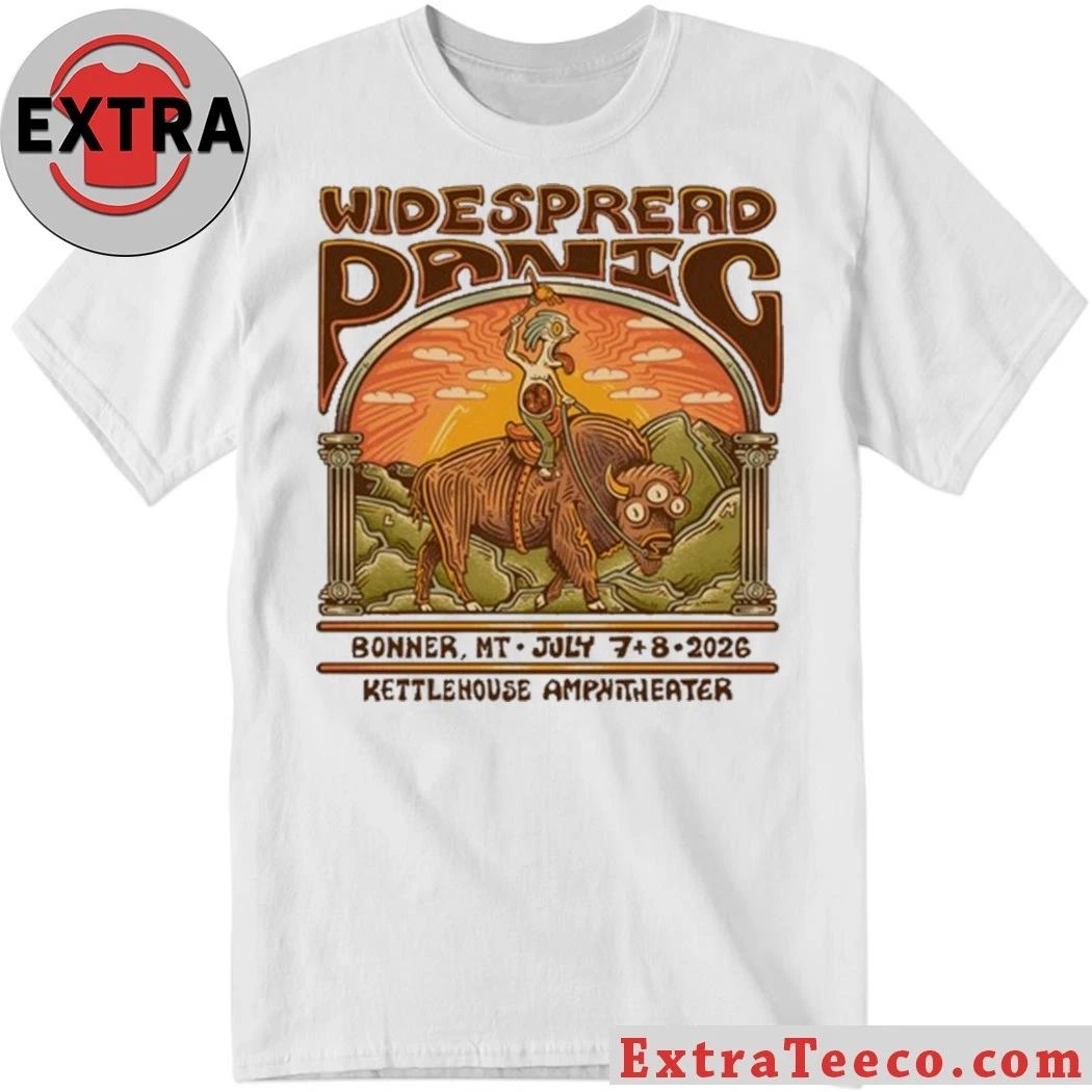 Widespread Panic Bonner MT On July 7-8 2026 Shirt Unisex T-shirt, Sweatshirt, Hoodie, Long Sleeve Tee - T-Shirt, Sweatshirt, Hoodie