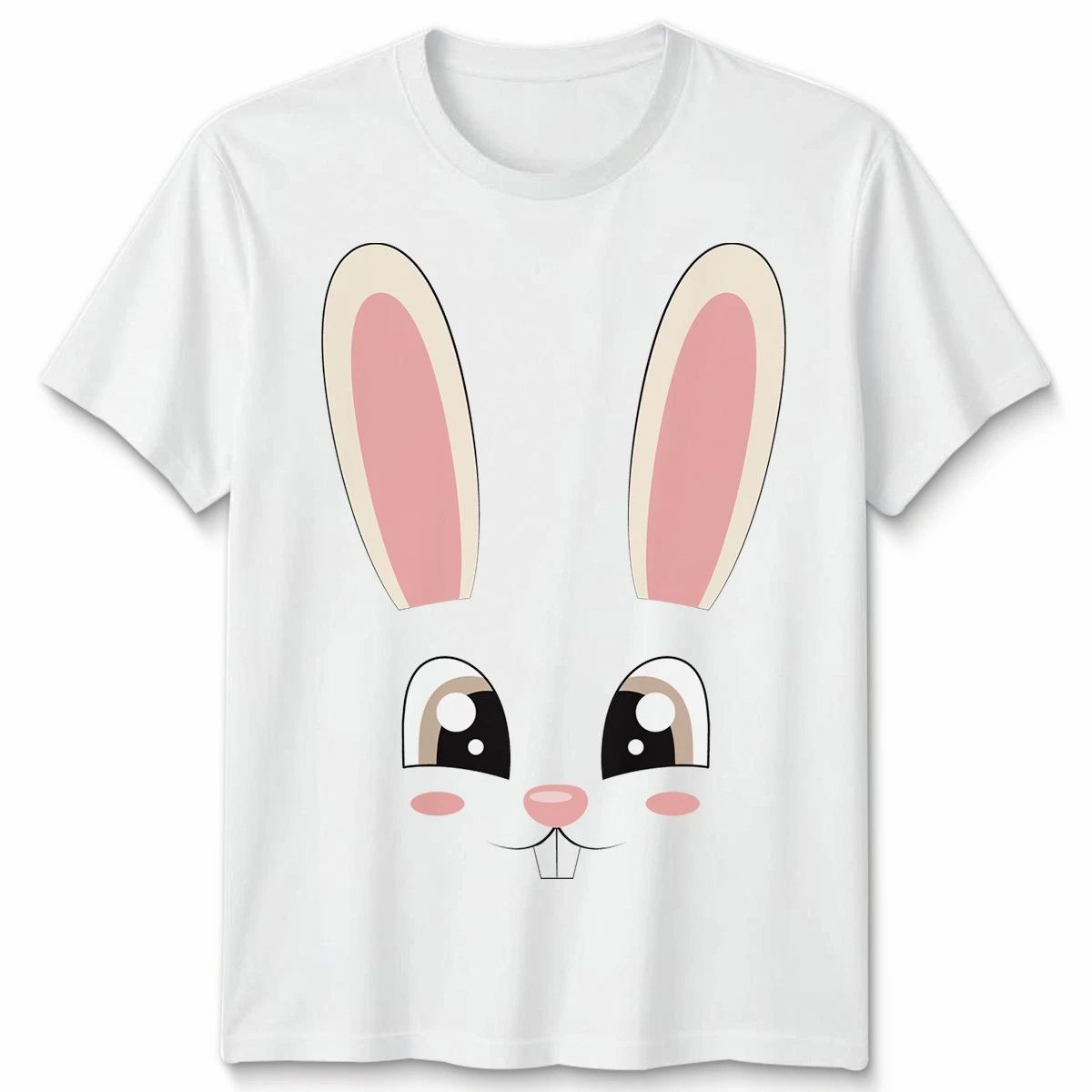 Funny Rabbit Costume Cute Easter Bunny Face Unisex Tshirt Unisex T-shirt, Sweatshirt, Hoodie, Long Sleeve Tee - T-Shirt, Sweatshirt, Hoodie