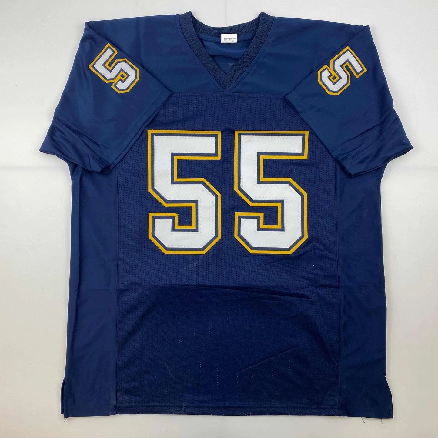 Junior Seau San Diego Dark Blue Reprint Jersey Unisex T-shirt, Sweatshirt, Hoodie, Long Sleeve Tee - T-Shirt, Sweatshirt, Hoodie