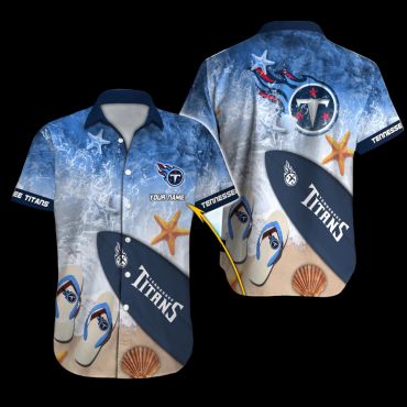 Personalized Tennessee Titans Coastal Adventure Hawaiian Shirt Unisex T-shirt, Sweatshirt, Hoodie, Long Sleeve Tee - T-Shirt, Sweatshirt, Hoodie